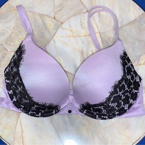 New VS Very Sexy PushUp Bra 32B Lace Satin Purple